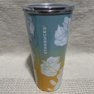 STARBUCKS NEW 2019 MERCURY CACTUS SUN  16OZ SS TUMBLER DOUBLE WALLED SIP COVER
